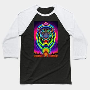 Psychedelic Pop art - TIGER Baseball T-Shirt